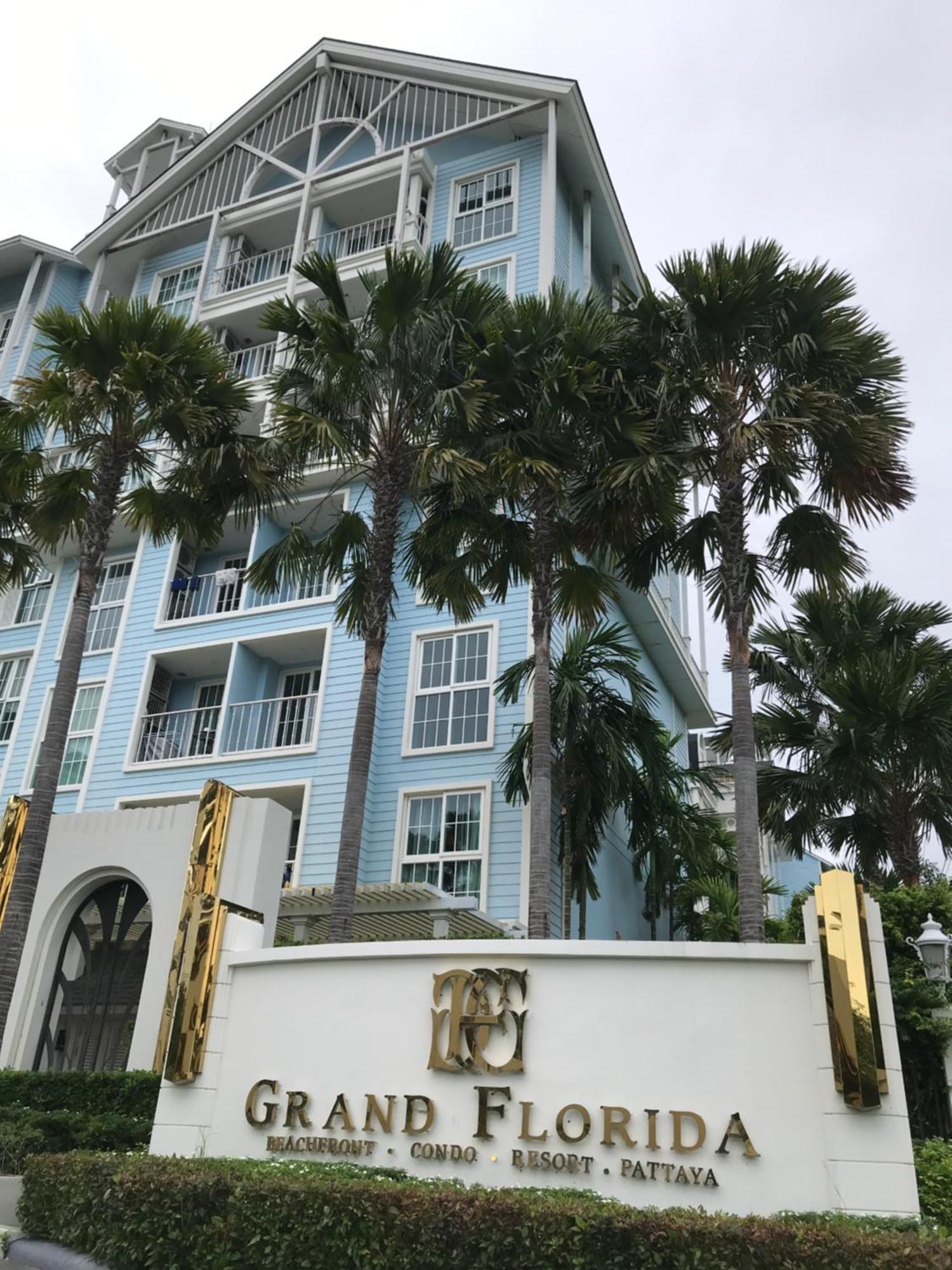Grand Florida芭提雅带免费游泳池温泉和健身房和办公区水上花园公寓e208 Na Chom Thian Dış mekan fotoğraf