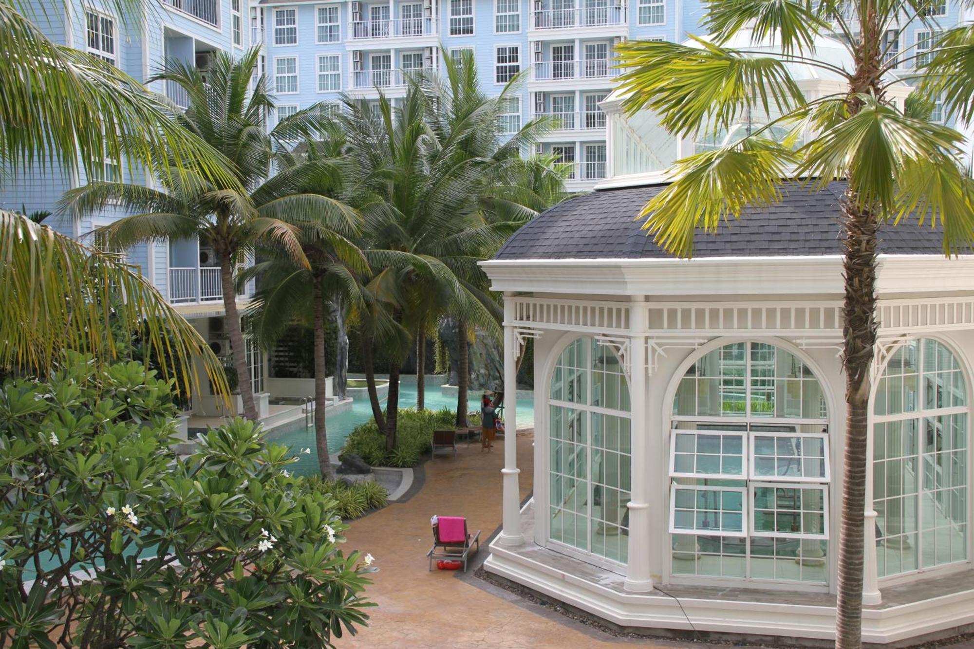 Grand Florida芭提雅带免费游泳池温泉和健身房和办公区水上花园公寓e208 Na Chom Thian Dış mekan fotoğraf